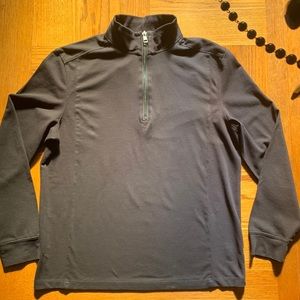 Calvin Klein Black Zip Front Work Out Top